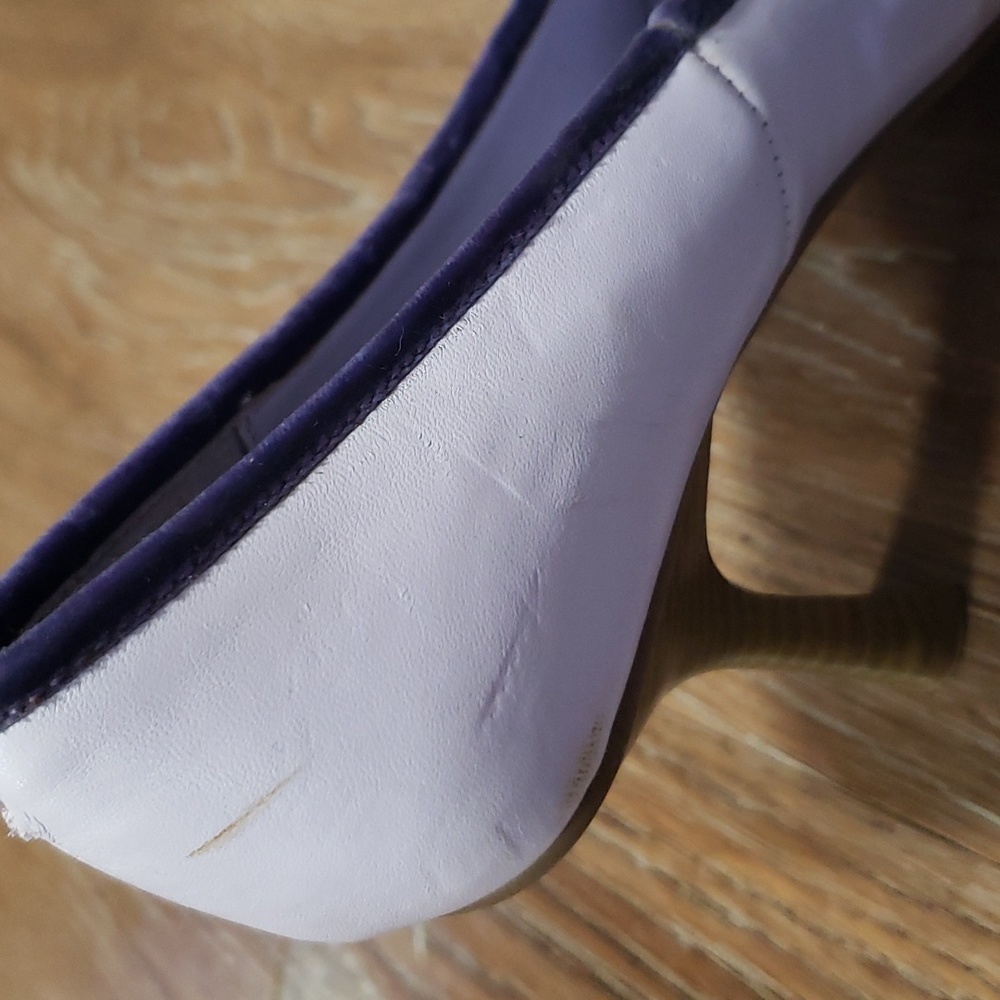 (7.5) Roberto Vianni Pastel Velvet Trim Jewel Tone Bow Accent - Picture 9 of 17